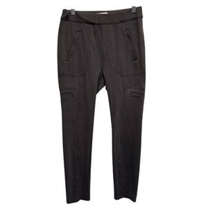 Anthropologie XS Gray Twill Cargo‎ Pants Slim Fit Stretch Pockets Casual Modern